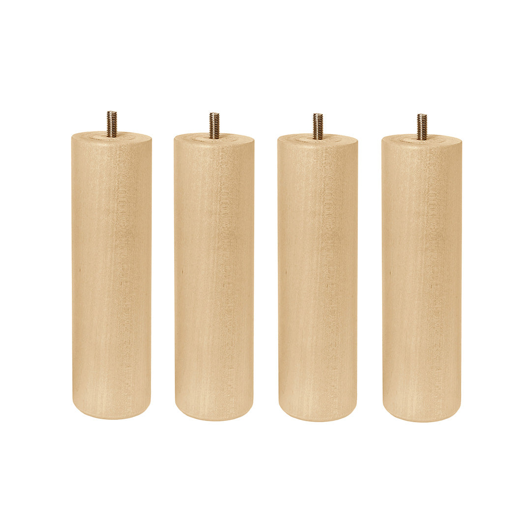 Round bed leg set | birch