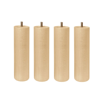 Round bed leg set | birch