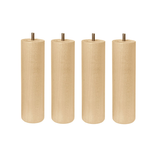 Round bed leg set | birch